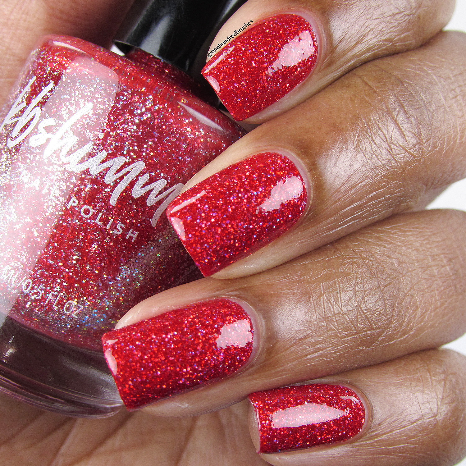 30 Lovely Valentines Nails in 2023 : Simple Red Short Nails with Red Comme  De Gracon