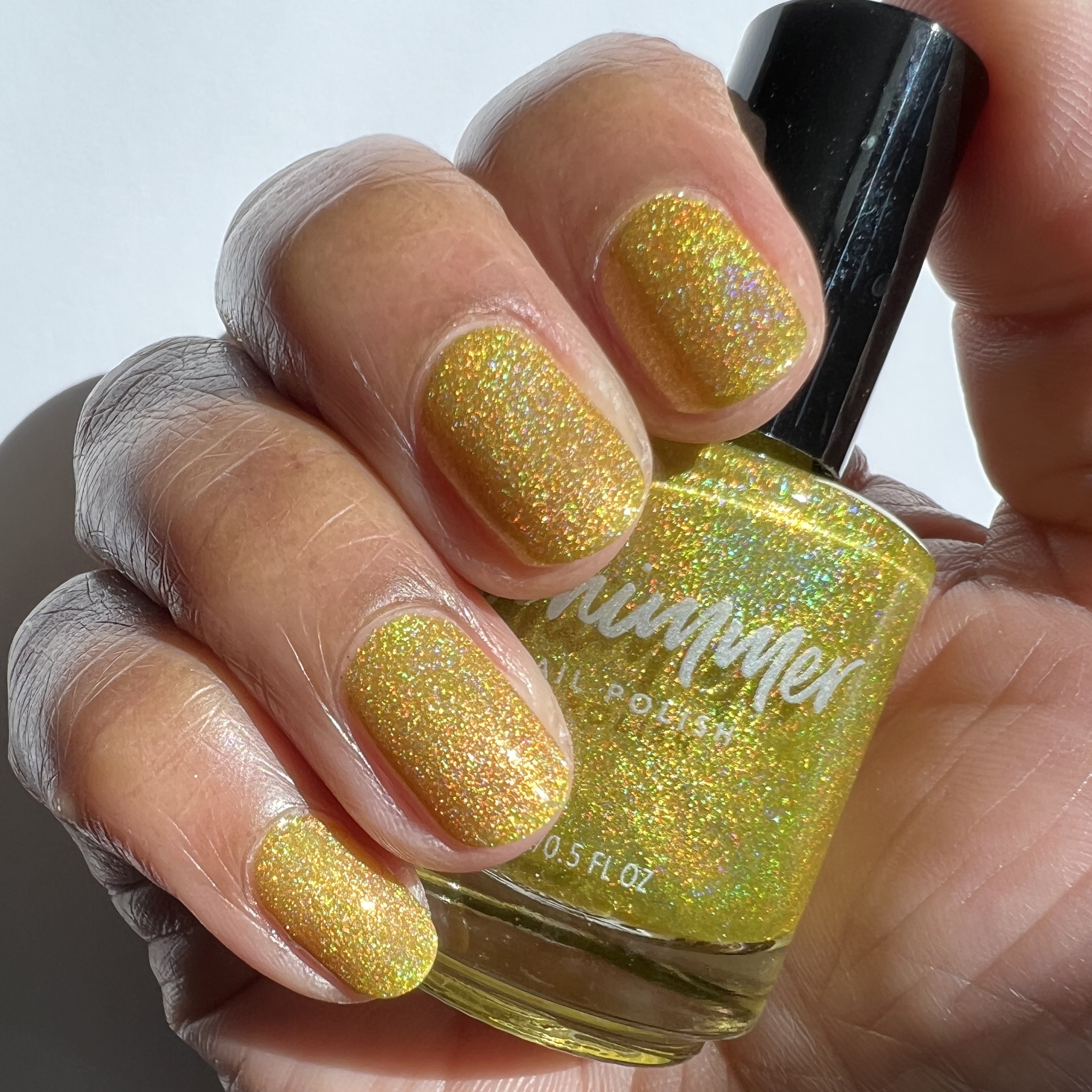 Daffodil With It Holographic Nail Polish by KBShimmer