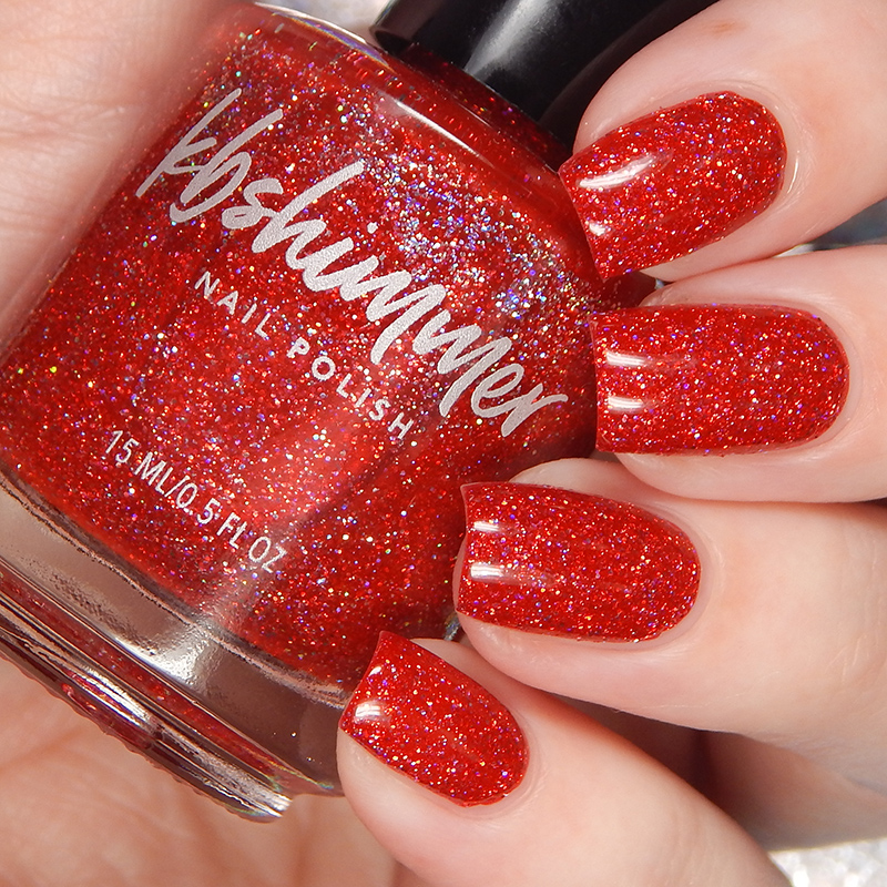 Party Nails Inspiration | Red glitter nail polish, Nail colors, Red sparkle  nails