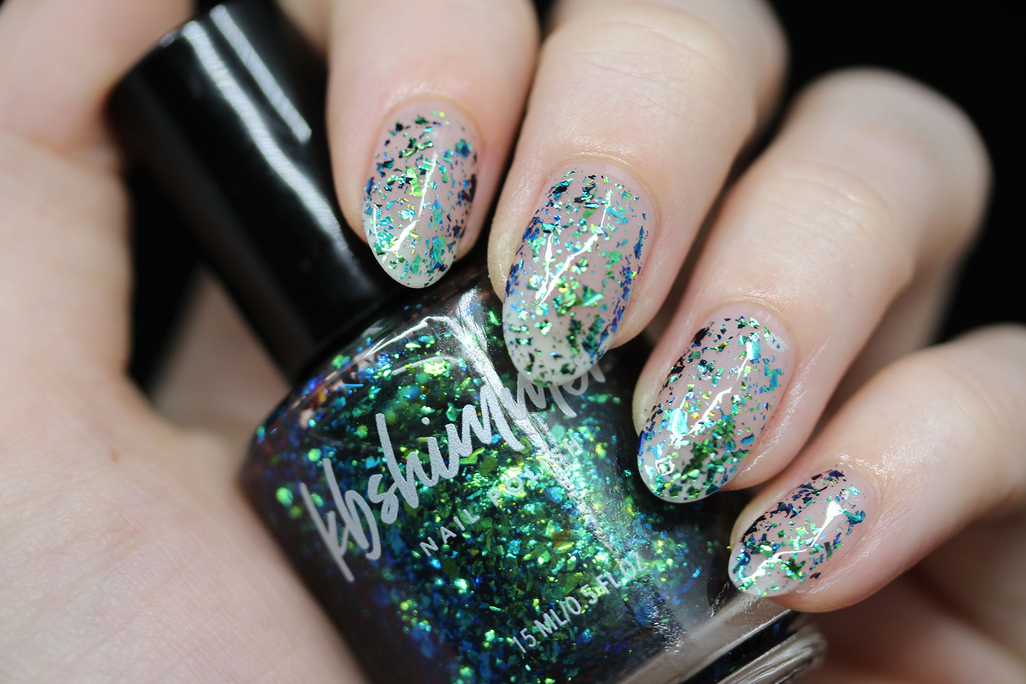 Flake Expectations Multichrome Flake Nail Polish Top Coat by KBShimmer