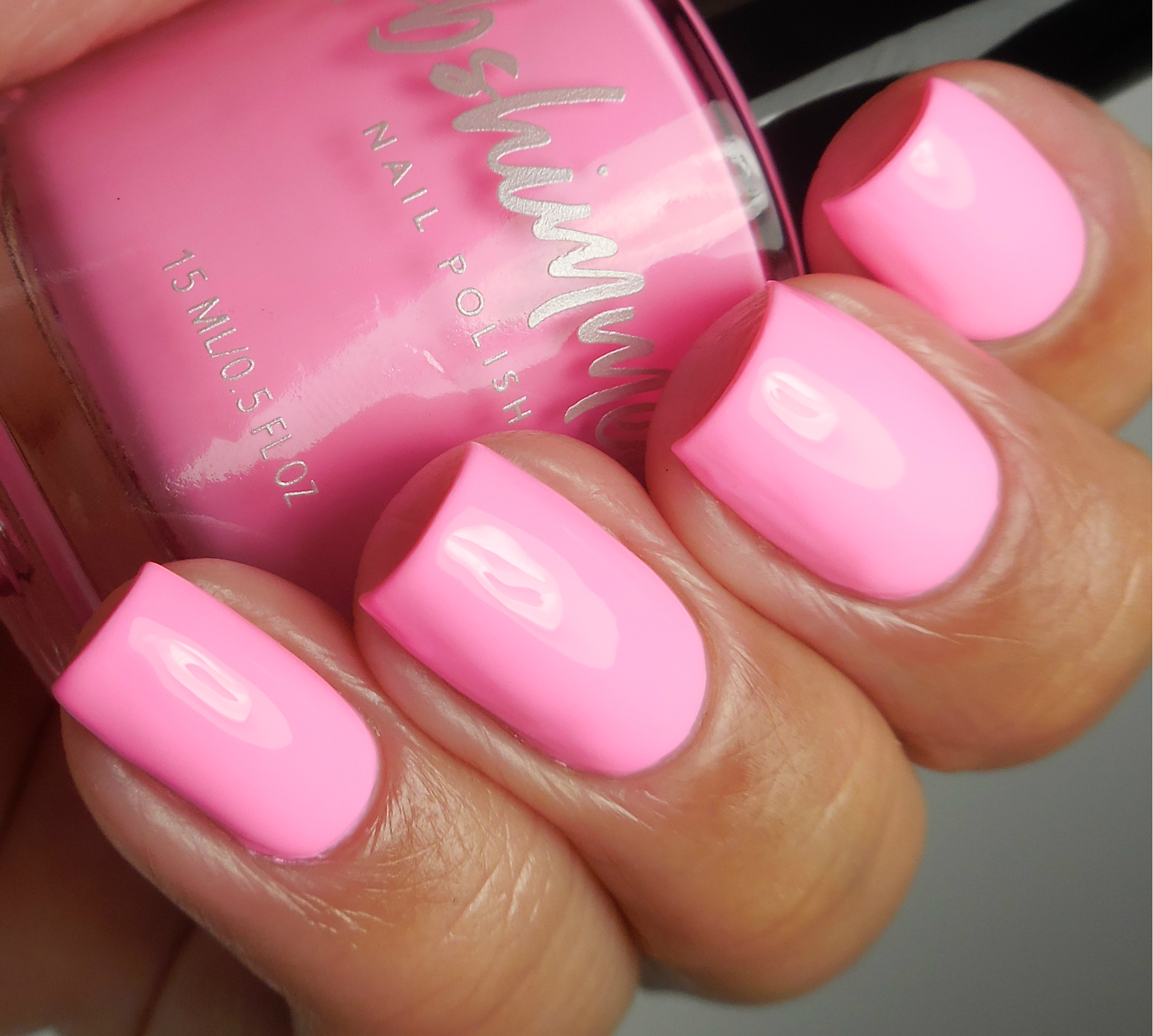 KBShimmer Showgirl Black and Fuchsia Pink Glitter Nail Polish - 0.5 oz