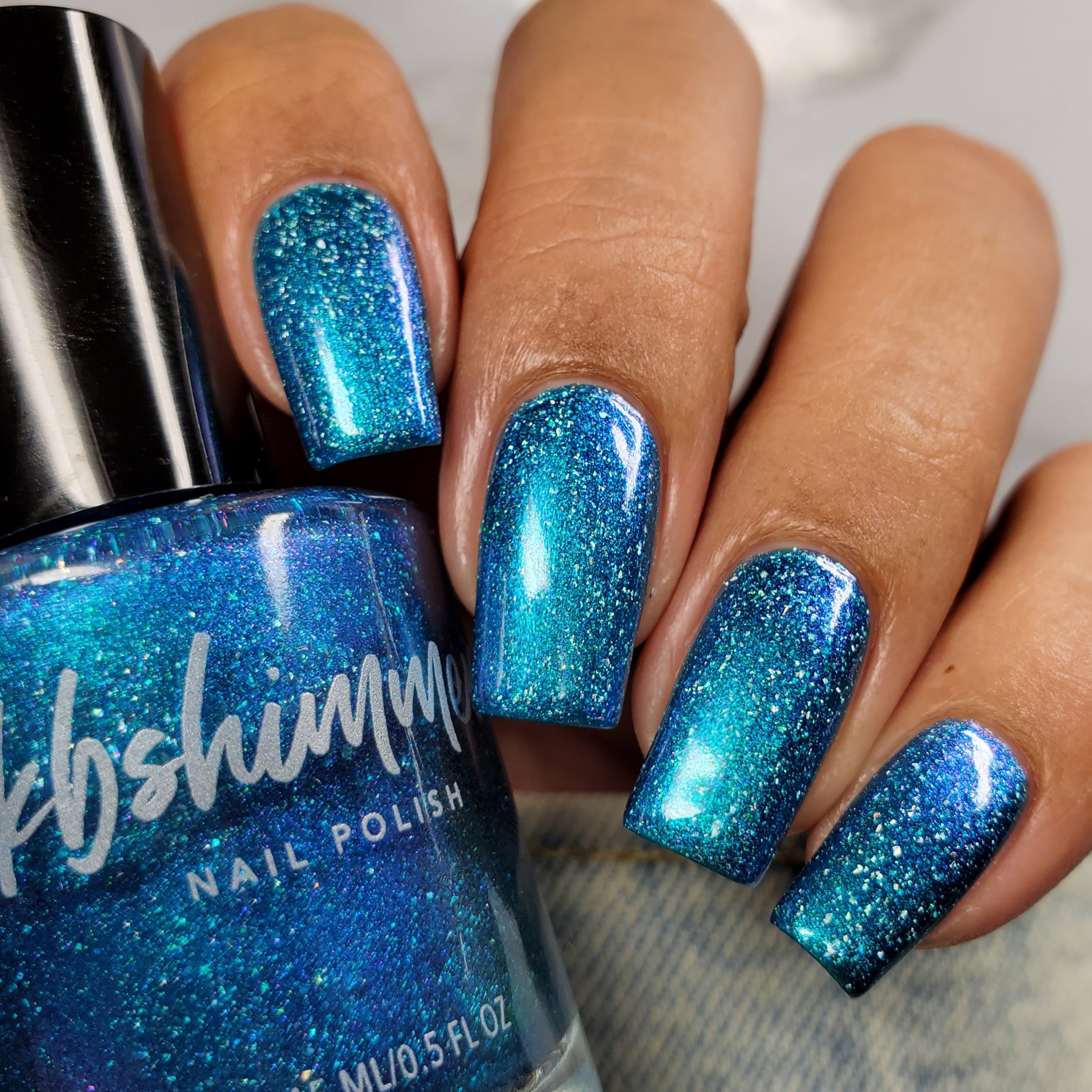 KBShimmer Put A Ring On It Holo Glow Flake Nail Polish