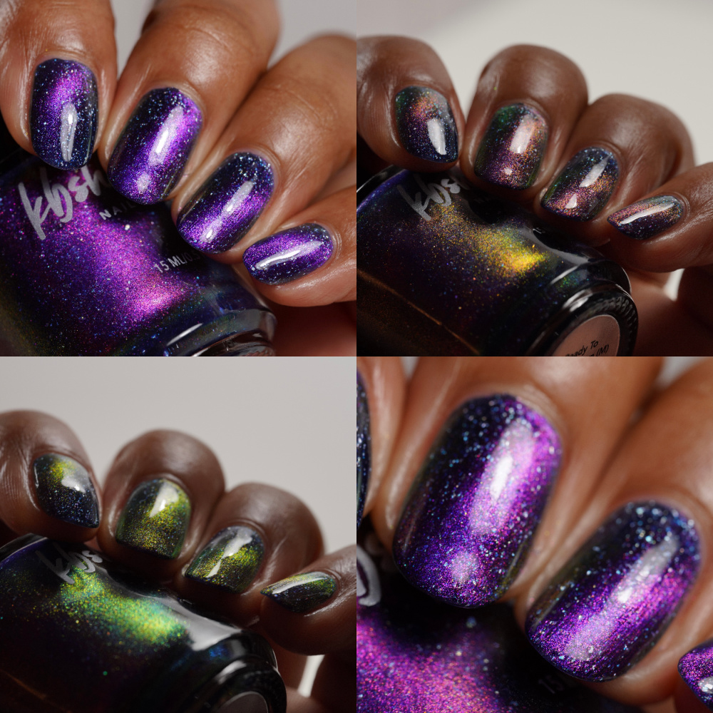 Manicure Monday - Matte Purple Abstract Nails | See the World in PINK
