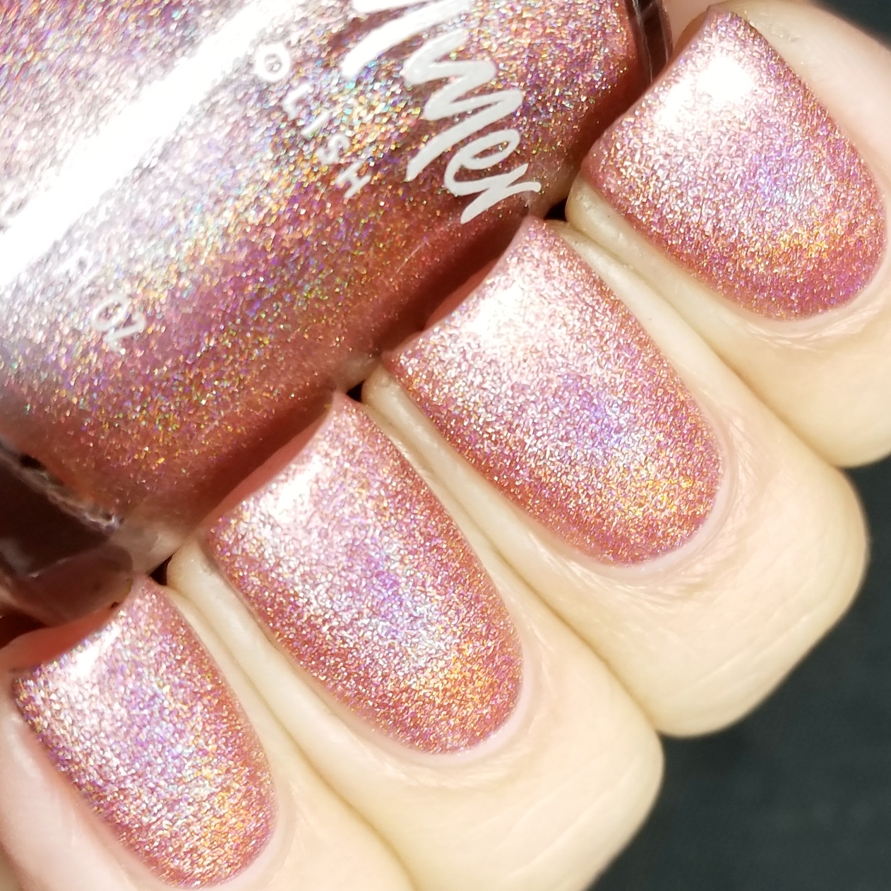 Stop And Smell The Rosé Linear Holographic Polish By KBShimmer