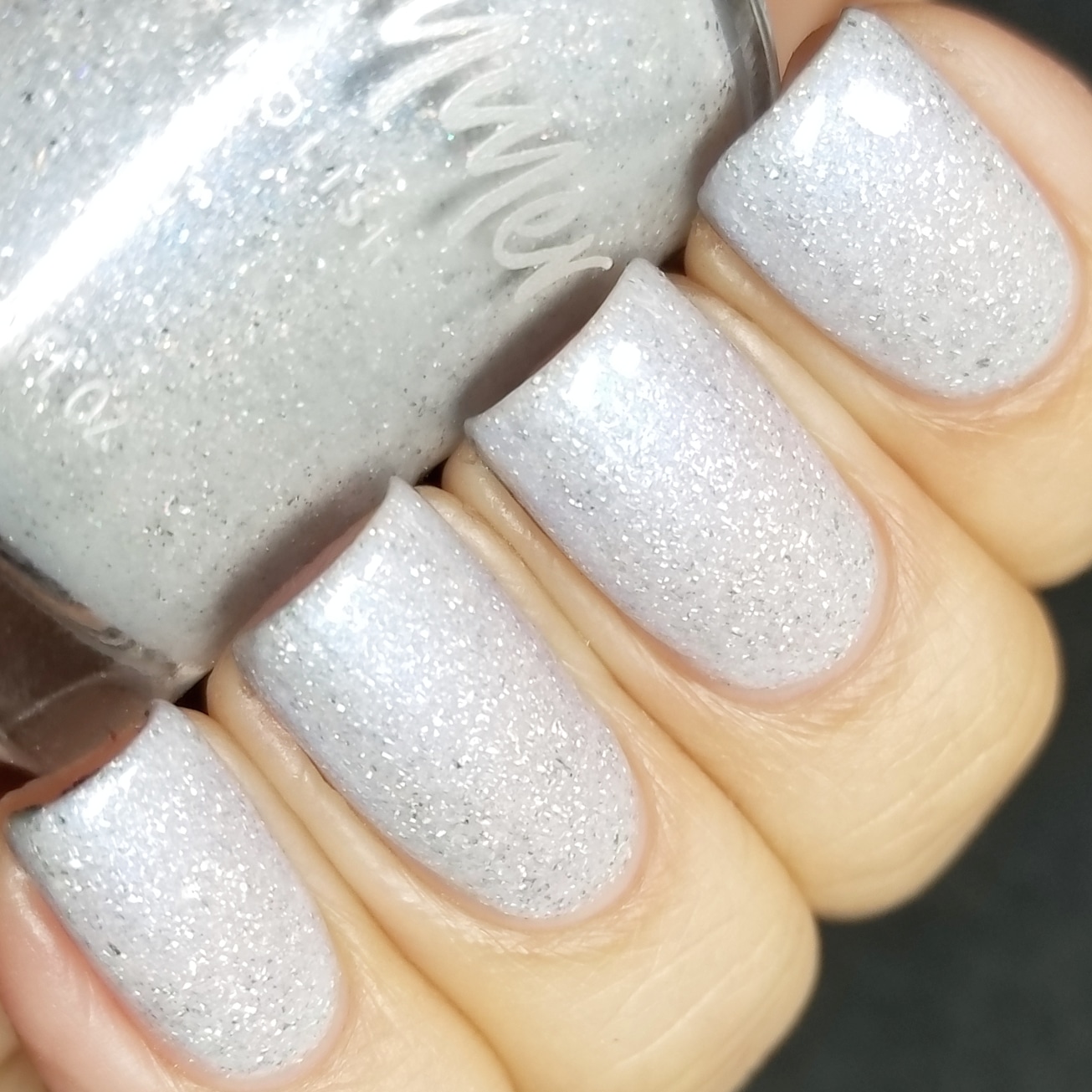Up To Snow Good Holo Glow Flake Polish by KBShimmer