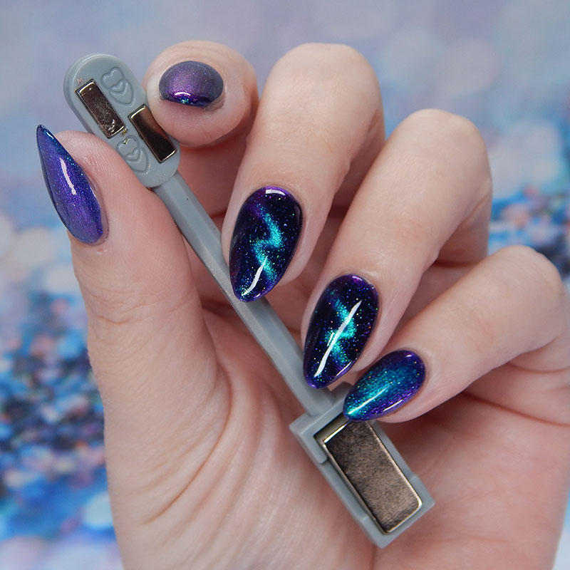 KBShimmer Dual Ended Wave Zig + Cat Eye Magnet Magnetic Polish