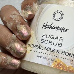 KBShimmer Oatmeal, Milk & Honey Hand & Body Sugar Scrub -  PPU January 2023