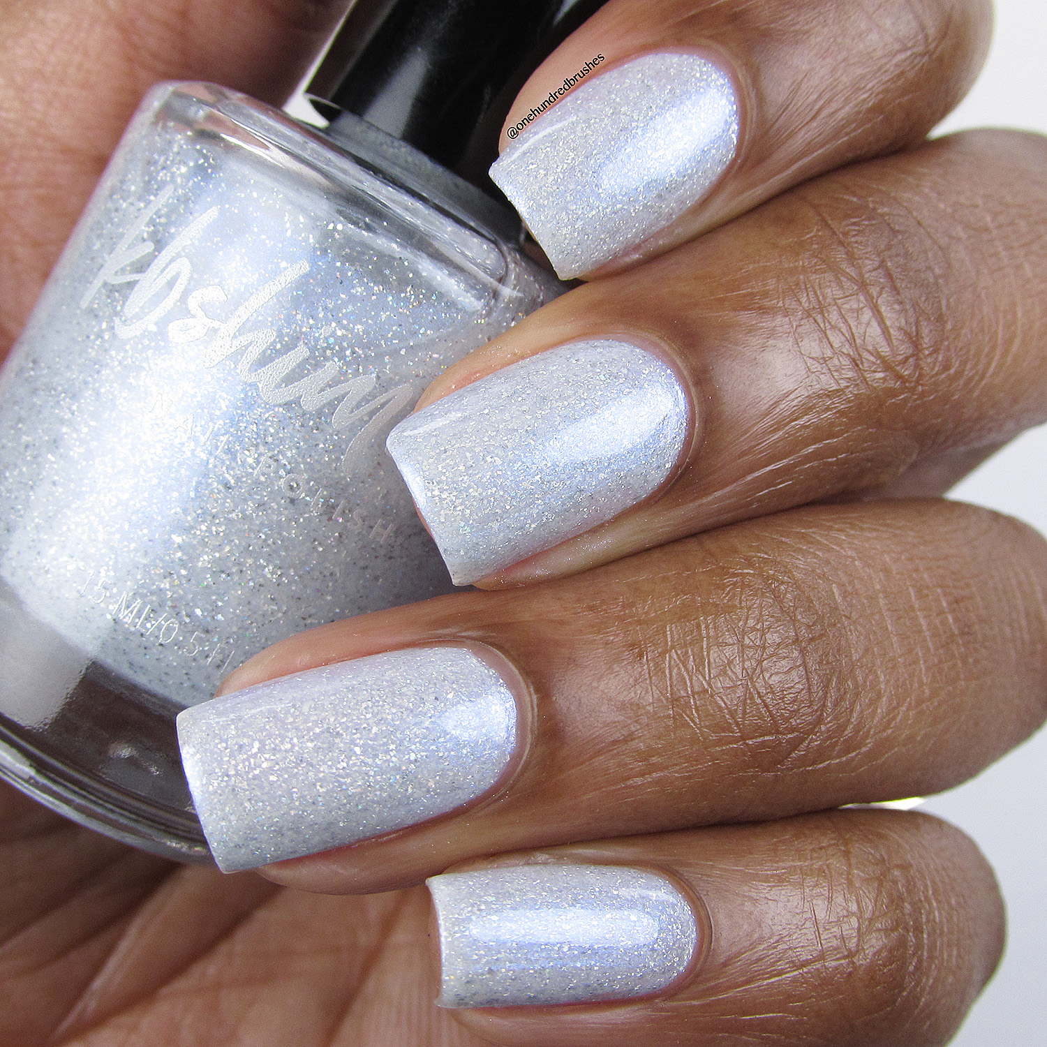 Up To Snow Good Holo Glow Flake Polish by KBShimmer