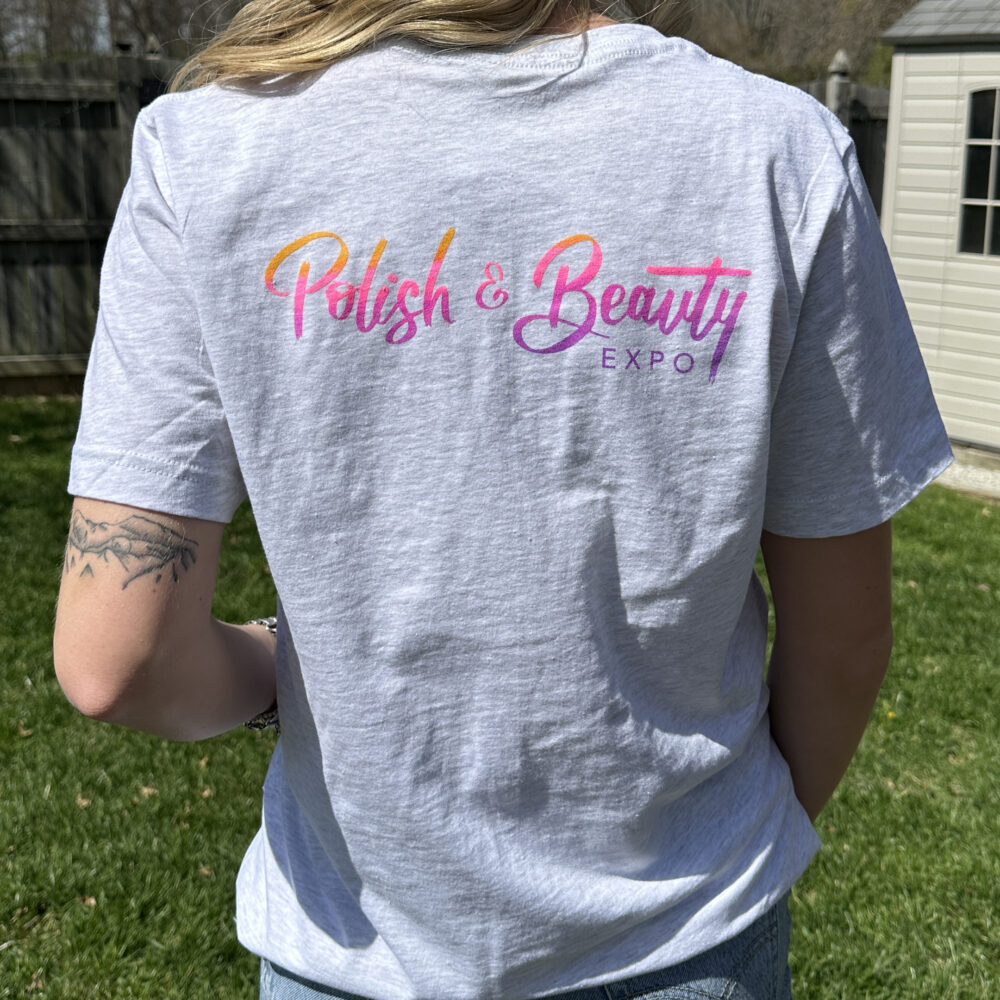 2025 Heathered Gray Polish & Beauty Expo T-Shirt