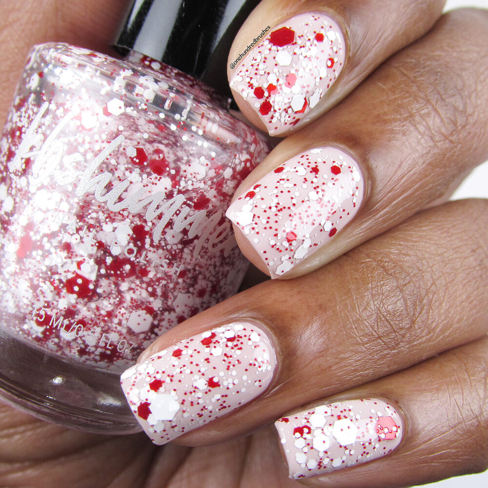 Candy Cane Crush Glitter Polish Topper
