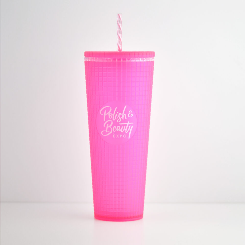 Neon Pink 24 Oz Tumbler