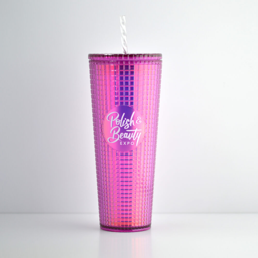 Polish & Beauty Expo Purple Red 24 Oz Tumbler