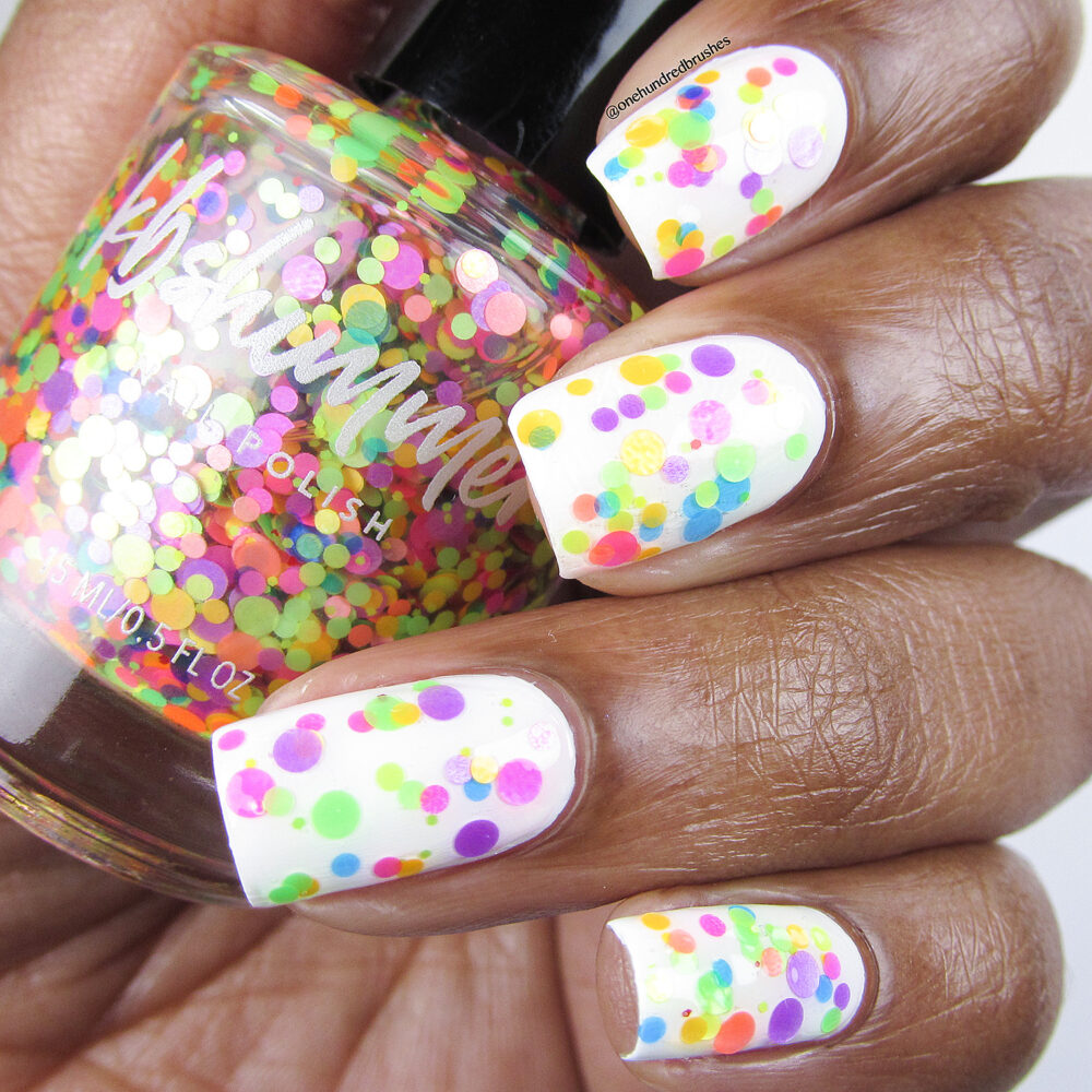 Upside Round Glitter Polish Topper