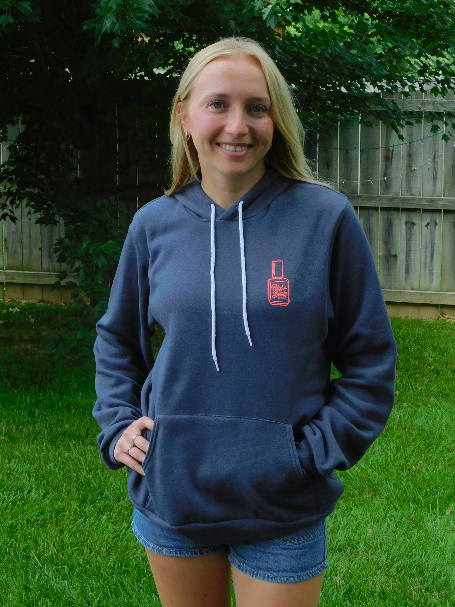 2026 Heathered Navy Polish & Beauty Expo Sweatshirt